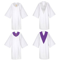 En gros : Tenues de prêtre, Robes de chœur brodées avec étole pour performance, Robes d'église