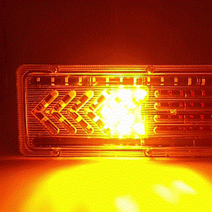 Barre de feux arrière de camion à LED, <span class=keywords><strong>clignotant</strong></span> super lumineux, feu de freinage, feu de recul avec protection en treillis métallique pour camion de 10 à 30 <span class=keywords><strong>volts</strong></span> - Product Image 4