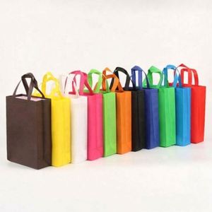 High Quality Custom Non-Woven Tote <b>Bag</b> for Shopping <b>Long</b> Handle with Logo Print Letter Pattern Style Promotional Item - Product Image 2