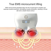 Masseur facial électrique avec dispositif de lifting facial, adapté aux rouleaux de modelage du visage et du cou