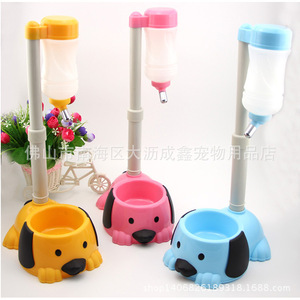 Pet Feeder Water <b>Bottle</b> Pink Plastic Reusable For <b>Small</b> Dogs And Cats 41x25cm - Product Image 3