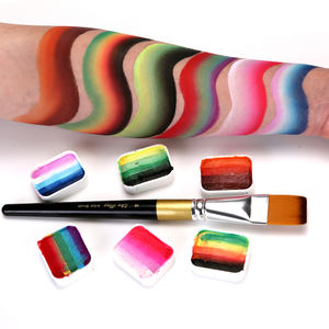 Vente en gros professionnel 12 couleurs <span class=keywords><strong>gouache</strong></span> arc-en-ciel peinture corps <span class=keywords><strong>peau</strong></span> Art maquillage visage peinture ensemble pour enfants peinture cosmétique - Product Image 5