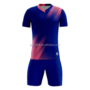 Maillot de football personnalisé 25-26, ensemble à manches courtes, survêtement athlétique pour homme, 100 % coton, imprimé par transfert thermique, séchage rapide, sport - Product Image 6