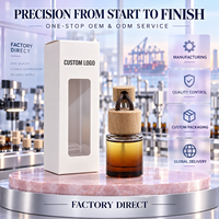 Diffuseur de parfum liquide personnalisé pour voiture, flacon en verre ambré suspendu avec bouchon en bois, 60% d'huile parfumée, OEM ODM, marque privée