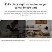 Version globale pour Xiaomi Smart Camera C301 Vision nocturne infrarouge Détection humaine Faible luminosité Caméra de sécurité couleur