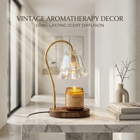 Diffuseur d'arômes électrique en verre cristal à intensité réglable avec abat-jour mural en verre – Meilleures ventes