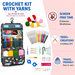 Beginners Adult Handmade <b>DIY</b> Crochet <b>Kits</b> for Children - Product Image 2