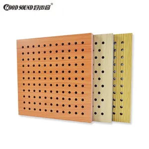 GoodSound Sound Proof Ceiling And Wall Perforated Acoustic Wood Panel For Sound Absorption Project 3d model design