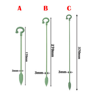 Supports de plantes en plastique 27cm 37cm 48cm, support de fleurs, outil de protection fixe pour plantes grimpantes, fournitures de jardin pour orchidées - Product Image 4