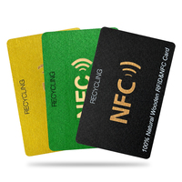 Tarjeta de Visita de Madera Personalizada con Impresión de Lujo, Material Ecológico, RFID NFC, Tarjeta NTAG 216 NFC, Tarjeta de Madera Negra