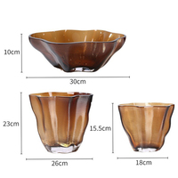 Vase en verre cristal transparent à rayures horizontales, style moderne et luxueux, pot de fleurs personnalisé pour la décoration intérieure de la maison, vente en gros