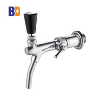 Qualité supérieure réglable 304 acier inoxydable G5/8 contrôle de débit robinet de bière vin boisson accessoires de barre en métal
