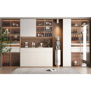 Mobilier de salle à manger moderne et luxueux Table console en bois brillant <span class=keywords><strong>Buffet</strong></span> de rangement <span class=keywords><strong>blanc</strong></span> et or <span class=keywords><strong>Buffet</strong></span> avec dessus en marbre - Product Image 3
