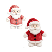 Peluche de Noël personnalisée, Père Noël, arbre de Noël, poupée en peluche portant un chapeau rouge et un écharpe, usine ISO de Yangzhou, OEM ODM, qualité supérieure