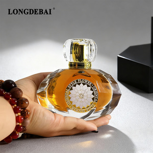 BAIDE - Botella de Perfume de Vidrio Personalizada con Logotipo de Marca Privada, 75 ml, Botella de Perfume Transparente de Lujo con Forma Irregular y Caja de Empaque - Product Image 3