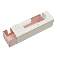 Boîte alimentaire personnalisée recyclable avec logo estampé à chaud pour gâteaux, mousses, sandwichs, desserts, pâtisseries, emballage avec fenêtre pour pâtisserie