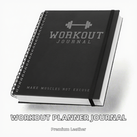 Planificateur d'entraînement et journal de suivi A5 personnalisé en cuir avec spirale, pour le suivi des objectifs de remise en forme et des progrès nutritionnels