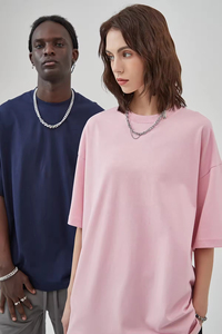 เสื้อยืดสตรีทแวร์คุณภาพสูงสั่งทำพิเศษ 230 GSM ผ้าฝ้าย 100% เสื้อยืดเรียบๆ แบบยูนิเซ็กซ์ สีขาว ทรงโอเวอร์ไซส์ เสื้อยืดลายกราฟิกสำหรับผู้ชาย - Product Image 2