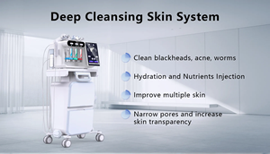 Máquina Facial 8 en 1 de Microburbujas de Hidrógeno, Dispositivo de Limpieza Facial con Oxígeno, Hidradermoabrasión - Product Image 3
