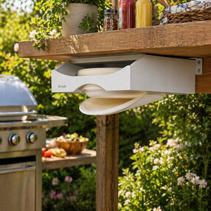 Supports de rangement en bois, distributeur de vaisselle en carton sous l'<span class=keywords><strong>armoire</strong></span> pour 10 pouces - Product Image 3
