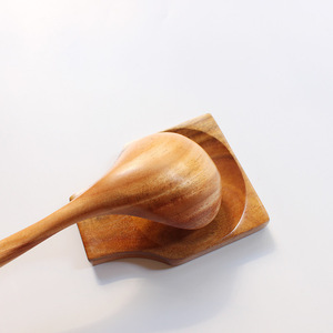 Porte-cuillères en bois de forme rectangulaire pour cuillères, spatules, pinces, lavable au lave-vaisselle, lavage à la main uniquement, aucune installation requise - Product Image 4