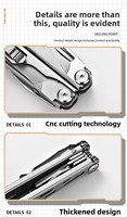 Mini ensemble multifonctionnel pour l'extérieur EDC Ciseaux industriels détachables pour le bricolage Couteau pliant d'urgence Multi-Use Multi-Tools for