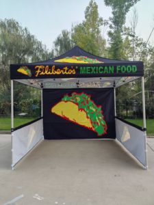 Custom Printed Aluminum <b>Frame</b> Waterproof 100% Polyester Tents 10X10 3X3 Ft Canopy Outdoor Events Exhibition Black Logo Trade - Product Image 6