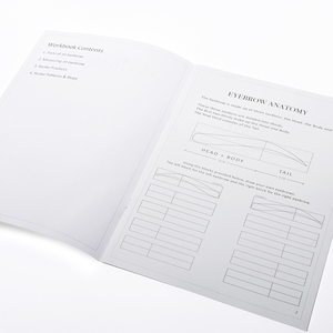 眉毛アートマニュアル マイクロブレーディング マイクロシェーディング トレーニング＆練習 オンブレパウダーブロウ アーティスト 学生用ワークブック マイクロブレードアカデミー向け - Product Image 4