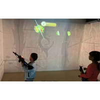 Système de projecteur interactif 3D tout-en-un avec contrôle tactile multijoueur pour 55 effets de jeu dans les centres de divertissement pour enfants