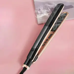 Professional Customize Ceramic hair iron LED Display Steam pro styler Flat Iron portable Steampro Hair Straightener