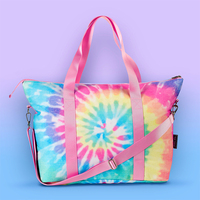 Sac fourre-tout en toile surdimensionné « Pastel Delight » pour voyage, recyclé, durable, élégant, pour femme, personnalisable, vente en gros
