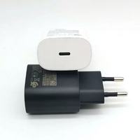 Adaptador de Corriente Tipo C de 25 W para Samsung, Cargador PD con Puerto Tipo C PD de Carga Rápida para iPhone, Samsung S25, S24, S23, S22, S21, Enchufe EU/US/UK