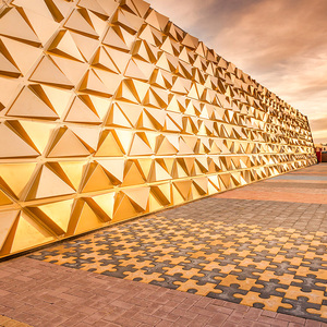 Panneau mural en aluminium moderne, matériau décoratif <span class=keywords><strong>pour</strong></span> façade, lattes 3D, revêtement de façade, panneau mural ondulé intérieur/extérieur - Product Image 5