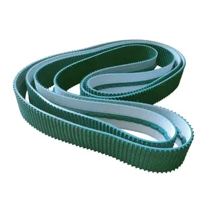 PVC rough grass pattern belt with guide strip for carton sealing machine