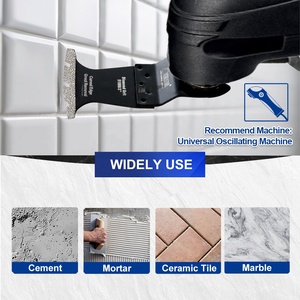 Diamond Oscillating Tool Blade Multi Tool Mortar Cutting Saw Blade Diamond Swing Oscillating Saw Blade for Grit <strong>Grout</strong> <strong>Removal</strong> - Product Image 3