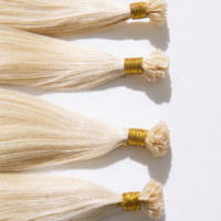 Extensions de cheveux humains de 14 à 30 pouces de longueur, extensions de cheveux à pointe plate en kératine italienne authentique pour coiffeurs professionnels