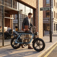 Bicicleta Eléctrica Versátil con Neumáticos Anchos y Sistema de 7 Velocidades para Excursiones Suburbanas y Recorridos por Colinas