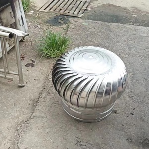 Cappa di Ventilazione a Tetto in Acciaio Inox per Ristoranti, Officine e Magazzini Industriali, Silenziosa e Alimentata a Vento - Product Image 1