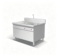 Lave-vaisselle à ultrasons de qualité professionnelle, silencieux, antichoc, avec contrôle de la minuterie, anti-cuisson à sec, pour usage commercial
