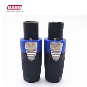 Beixonn Chất lượng cao 4 pin Speakon nam âm thanh cắm loa kết nối