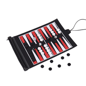Spot Acrylic Ludo Board Western Style Black and White Double Color Unisex <b>Roll</b> Storage - Product Image 4