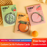 Désodorisant de voiture personnalisé parfumé aux fruits, carte aromatique suspendue, déodorant floral, décoration intérieure