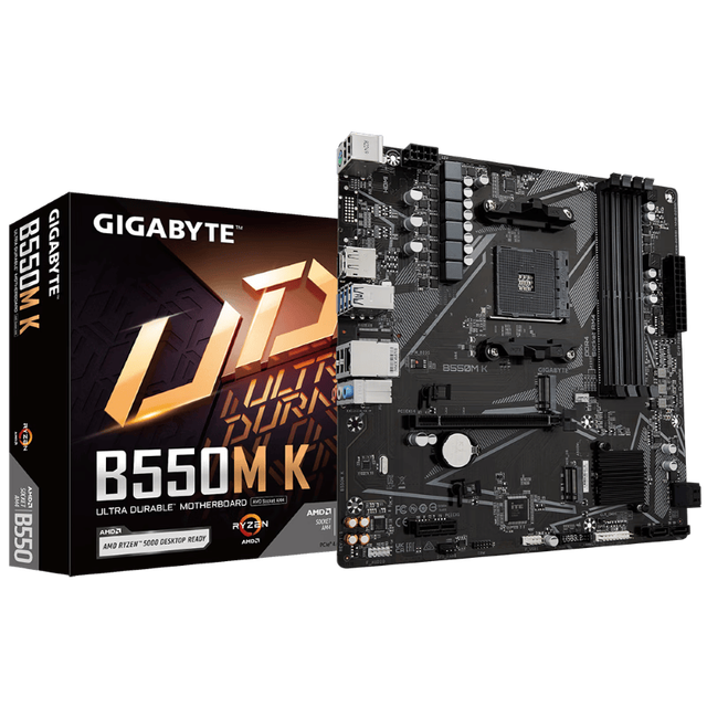 New AM4 MATX B550M-K Motherboard DDR4 Double Channel Memory High Speed NVMe M.2 128GB Stable Power Supply for G1GABYTE
