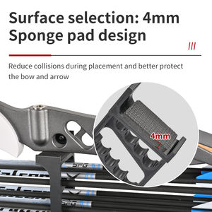 Soporte <span class=keywords><strong>de</strong></span> Pared para Arco y Flecha, Ahorra Espacio, para Almacenamiento <span class=keywords><strong>de</strong></span> Arcos Recurvos y Compuestos, Exhibición en Casa o Tienda - Product Image 3