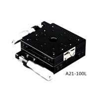 A21 Axe XY Assemblage Combinaison Étape de déplacement Table de scène manuelle Étape de réglage de fixation avec bouton de tête micrométrique