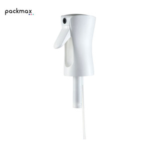 Black and white plastic continuous <b>sprayer</b> with single nozzle for reusable bottle accessories - Product Image 1