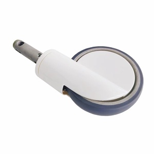 6 Inch Central <strong>Locking</strong> Adjustable Plastic Medical <strong>Casters</strong> for Hospital Bed Swivel <strong>Wheels</strong> with High Load Capacity - Product Image 2