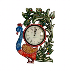 D.N.A. al por Mayor Relojes de Pared Redondos Decorativos Mecánicos Únicos para Oficina, Modelo IMG-20160220-WA0031, Hechos en India - Product Image 1