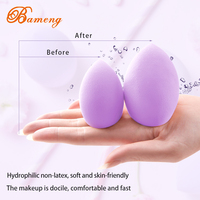 Lot de 3 œufs éponge de maquillage de qualité supérieure, éponge de maquillage sans latex pour fond de teint beauté, éponge humide et sèche multifonctionnelle utile