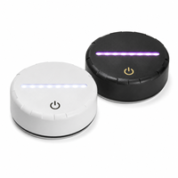 Base de lampe de nuit LED RVB à sept couleurs avec boîtier stable, prête à la vente, avec gravure personnalisée, OEM ODM, alimentation USB